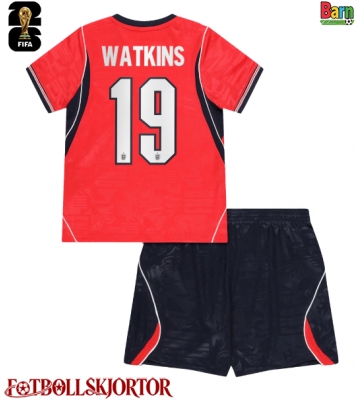 England Ollie Watkins #19 Borta Kläder Barn VM 2026 Kortärmad (+ Korta byxor)